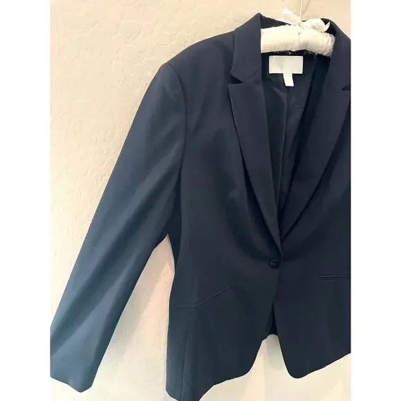 HUGO BOSS Women’s Virgin Wool Blazer Black Tailored Career Jacket Size US 12 - Picture 4 of 10